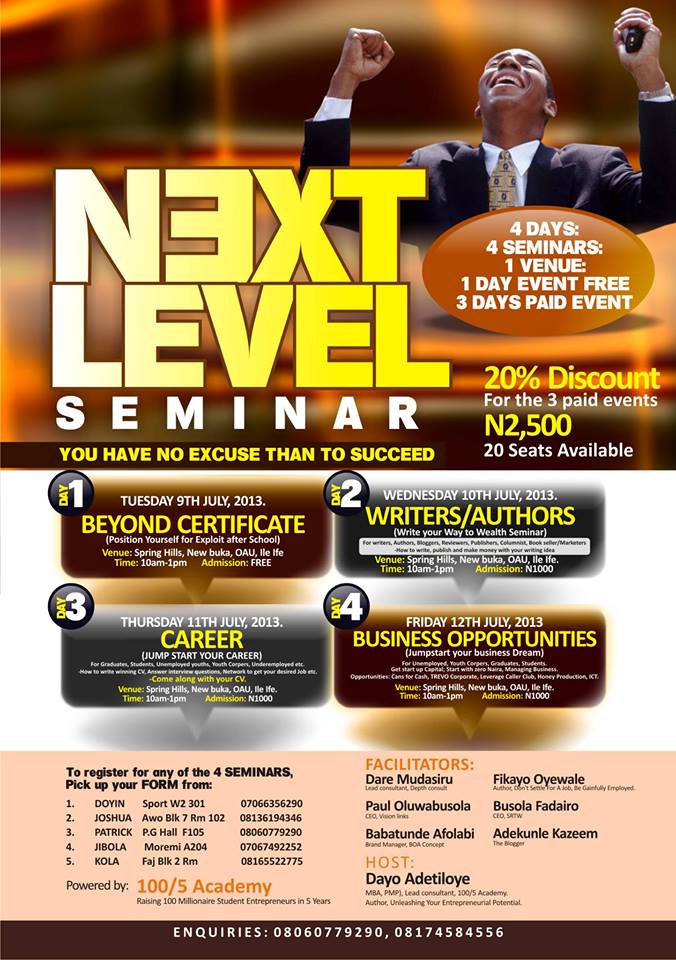 Next Level Seminar