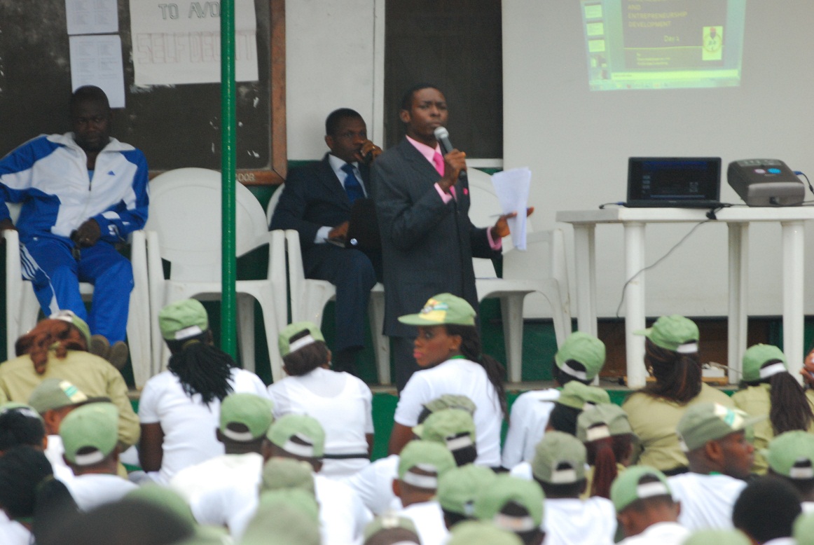 BIRTHING YOUR BUSINESS DESTINY DELIVERED TO NYSC CORP MEMBERS @ OSUN STATE NYSC CAMP