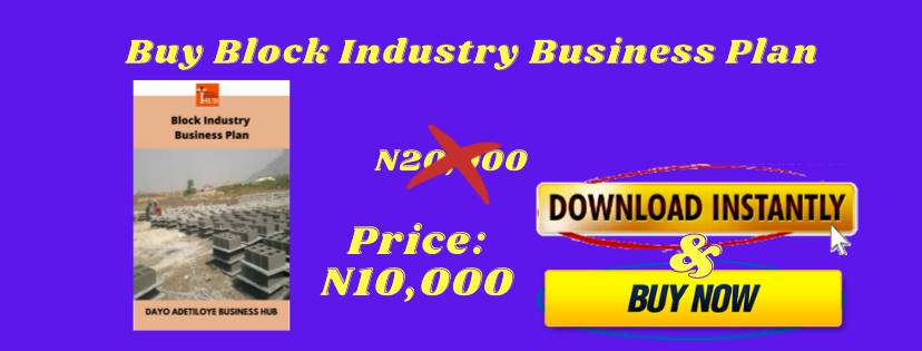 block making business plan