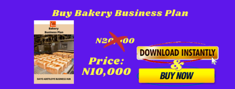 business plan for bakery in nigeria pdf