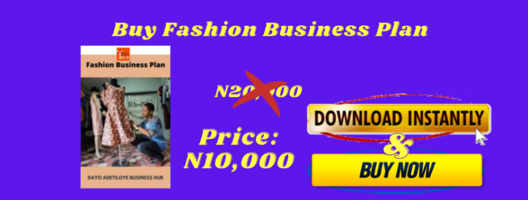 free fashion design business plan in nigeria pdf