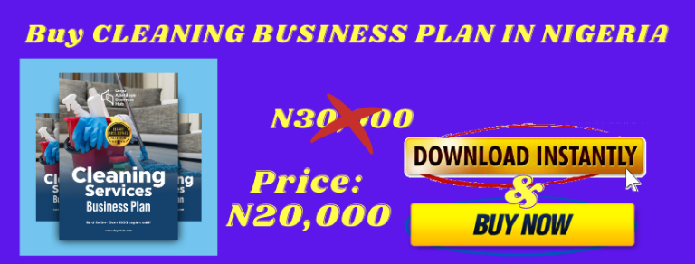 cleaning service business plan in nigeria