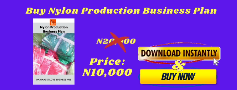 a business plan on nylon production