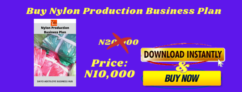 business plan for nylon production in nigeria