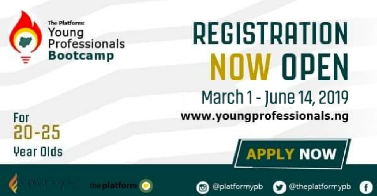 Apply for 2019 Young Professionals Bootcamp (YPB) for 20-25 Years olds.