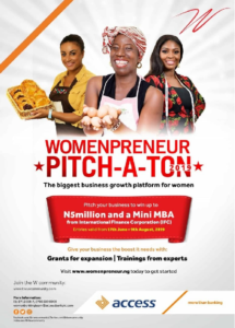 Apply for N10 million Access Bank Womenpreneur Pitch-A-Ton 2019