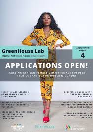 GreenHouse Capital Accelerator Program for Female-Led Technology Start-Ups 2019 ($100K USD Minimum Investment)