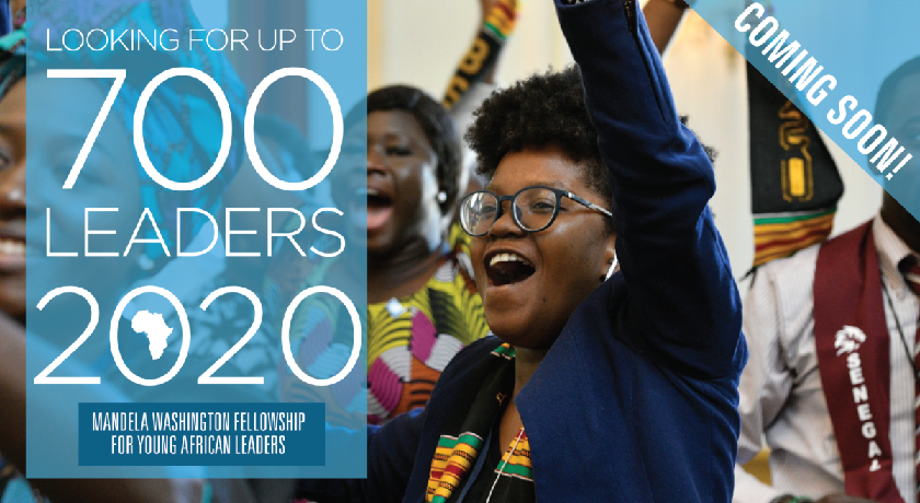Mandela Washington Fellowship for Young African Leaders 2020