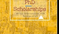 Africa International PGR Scholarships 2020