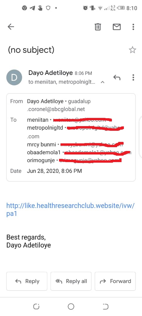 Disclaimer on People Impersonating Dayo Adetiloye