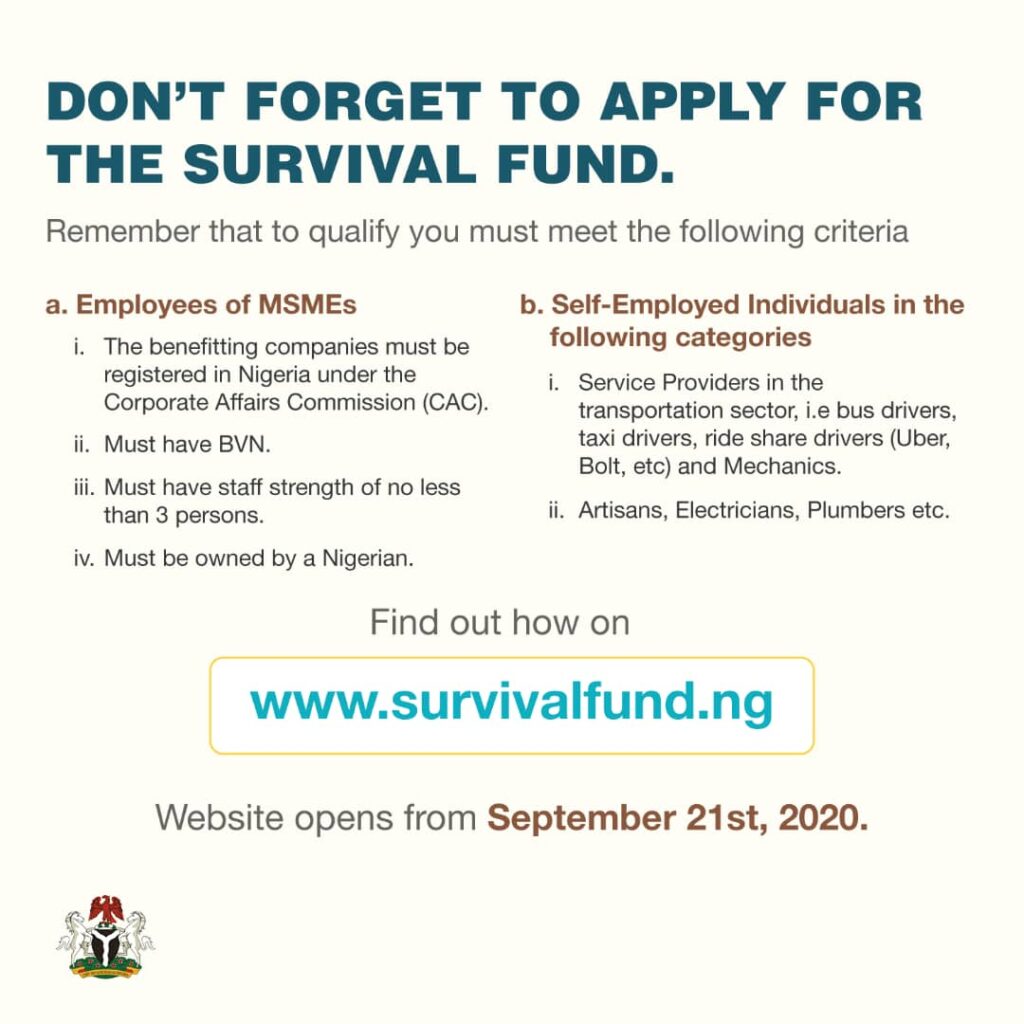A-Z of Survival Fund Registration Comprehensive Guide for pay roll Support in Nigeria.