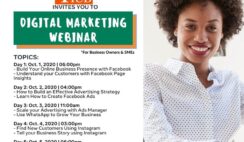 Register for 5 Days Free Digital Virtual Training by Boost With Facebook: Closes on September 30, 2020