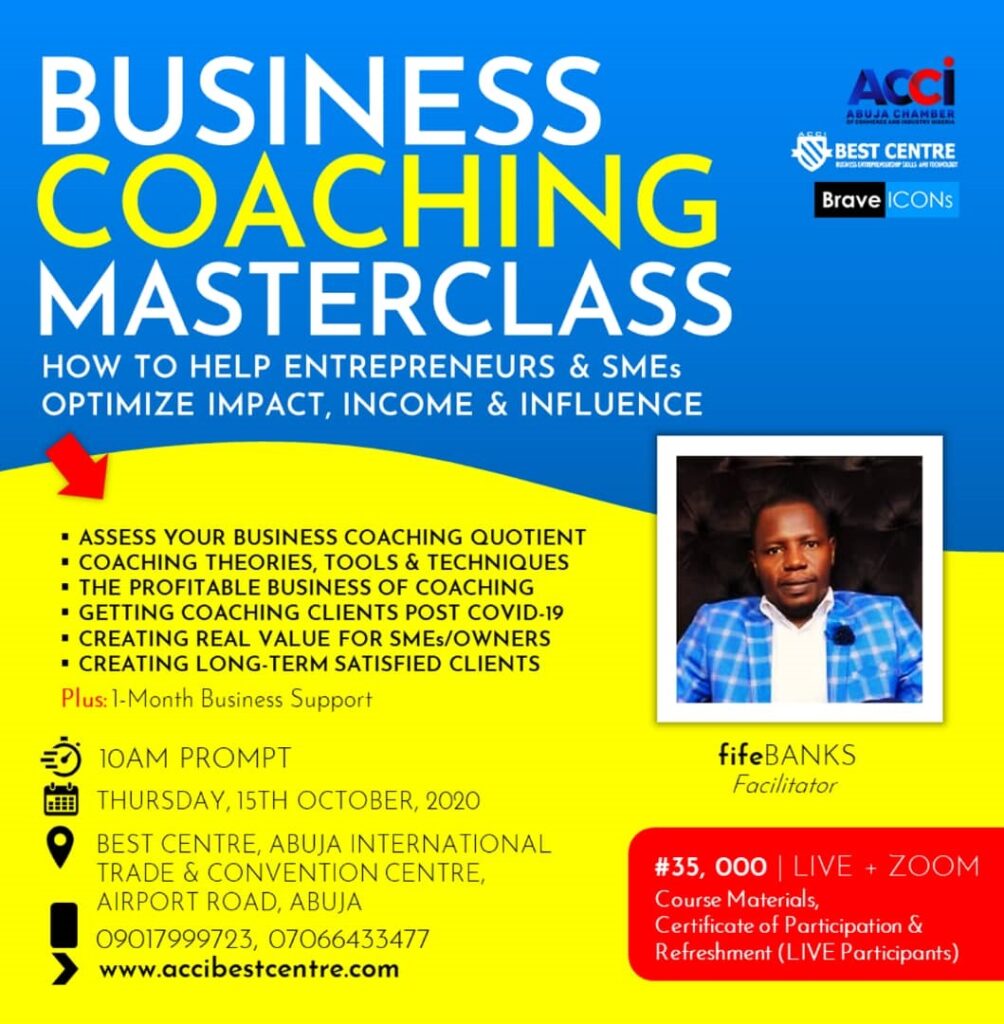 Attend Business Coaching Masterclass 2020