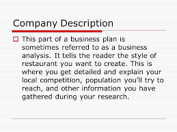 How to write the business description section of a business plan