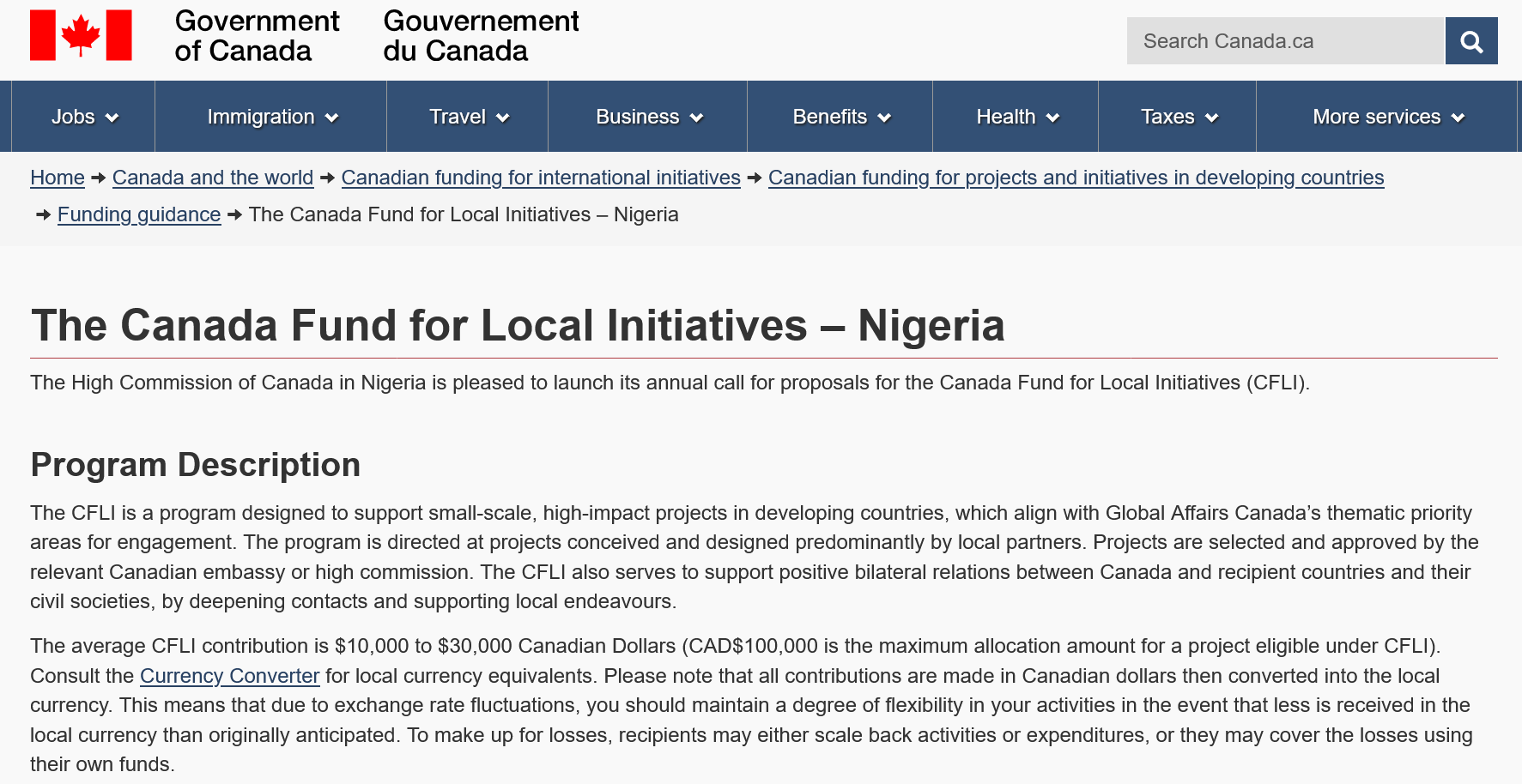 Apply for NGO Grant from The Canada Fund for Local Initiatives – 