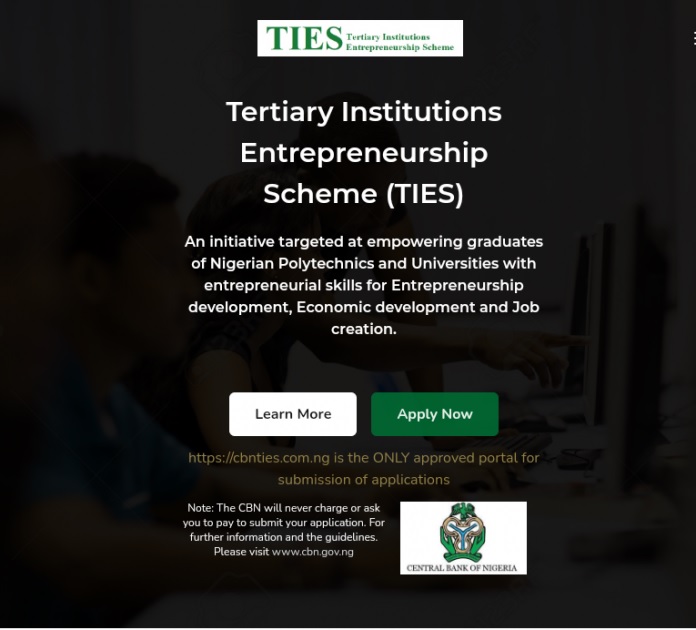 All About Tertiary Institutions Entrepreneurship Scheme (TIES) by Central Bank of Nigeria 4