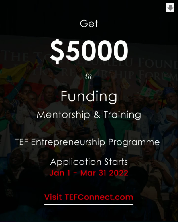 7 Steps to Prepare, Apply and Win Tony Elumelu Foundation TEF $5000 Grant in 2022