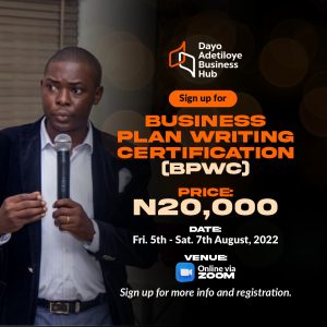 Apply for 2022 Business Plan Writing Certification