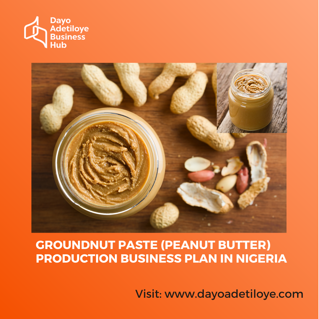 Groundnut Paste Production Business Plan in Nigeria