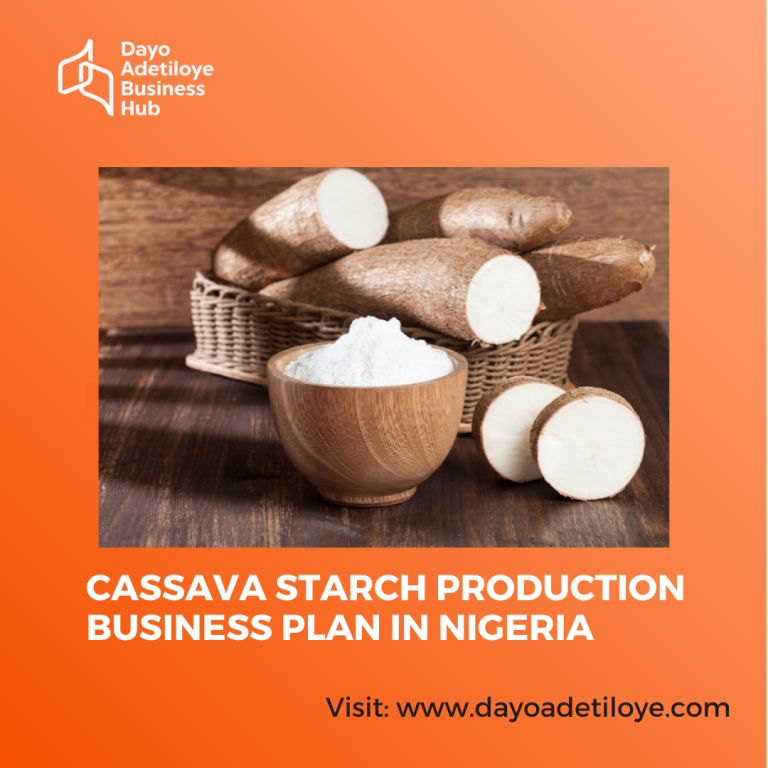Cassava Starch Production Business Plan in Nigeria