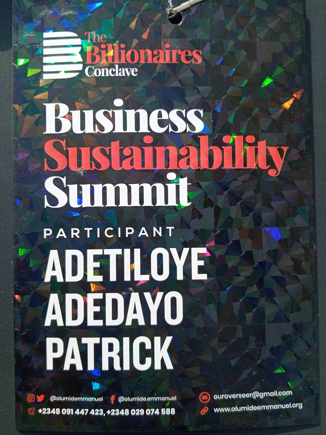 50 Things I Learnt From Business Sustainability Masterclass Organized