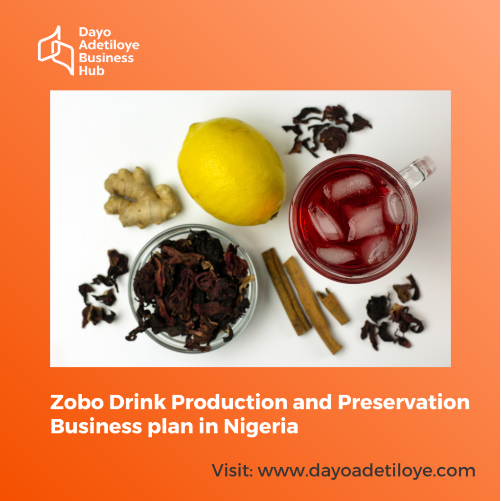 Zobo Drink Production and Preservation Business plan in Nigeria