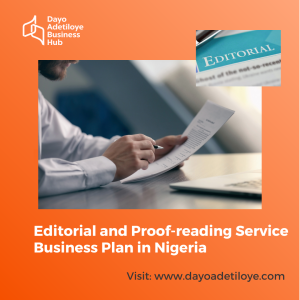 Editorial and Proof-reading Service Business Plan in Nigeria