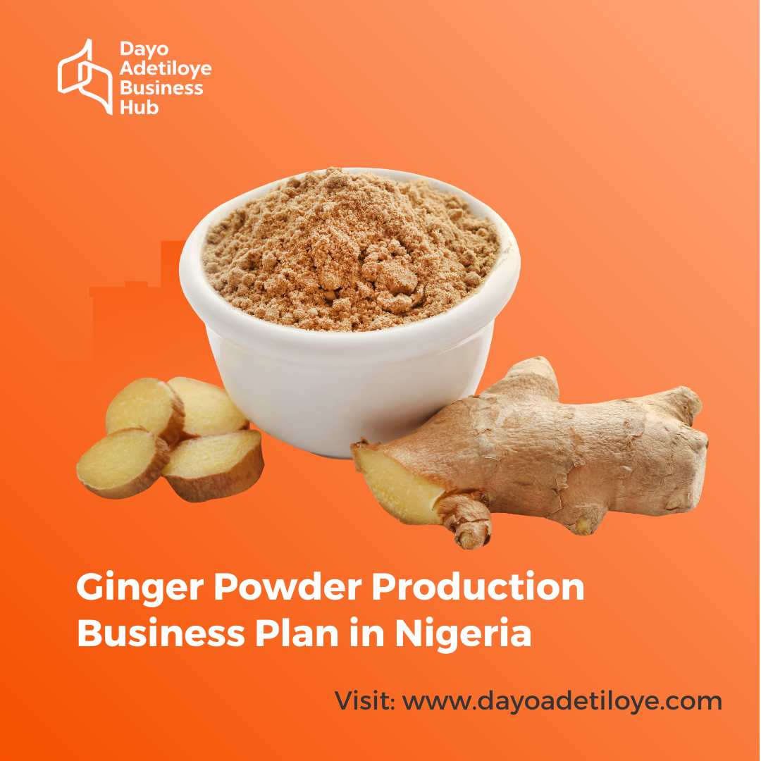 Ginger Powder Production Business Plan in Nigeria