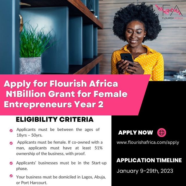 Flourish Africa Grant for Female Entrepreneurs