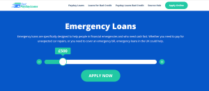 £400 to  £1500 Loans for emergency needs