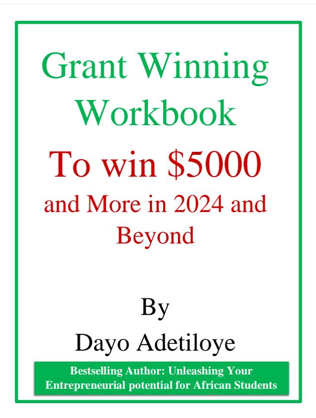 2024 Tony Elumelu Foundation $5000 Grant Application Questions for your preparation and practice