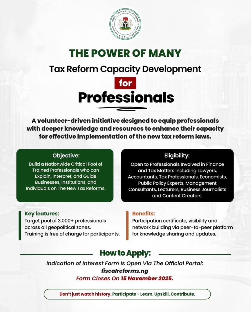 Train The Trainers Tax Reform Capacity Development For Professionals 