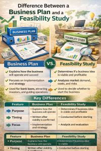 Difference Between a Business Plan and a Feasibility Study