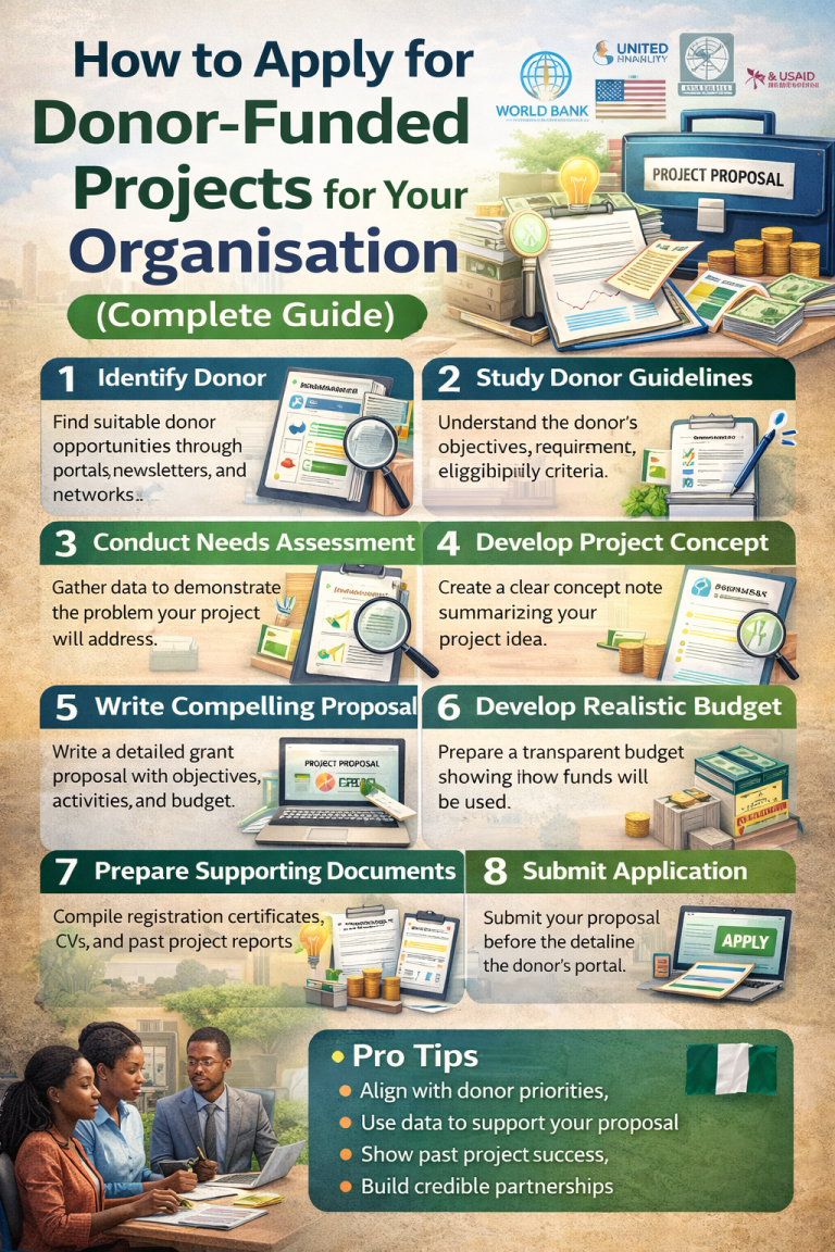 How to Apply for Donor-Funded Projects for Your Organisation (Complete Guide)