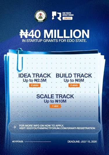 Edo Youth Impact Forum (EYIF) 2.0 Grant Programme 2026