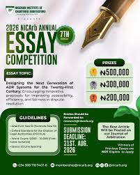 NICArb Annual Essay Competition 2026 (Win Up to ₦500,000)