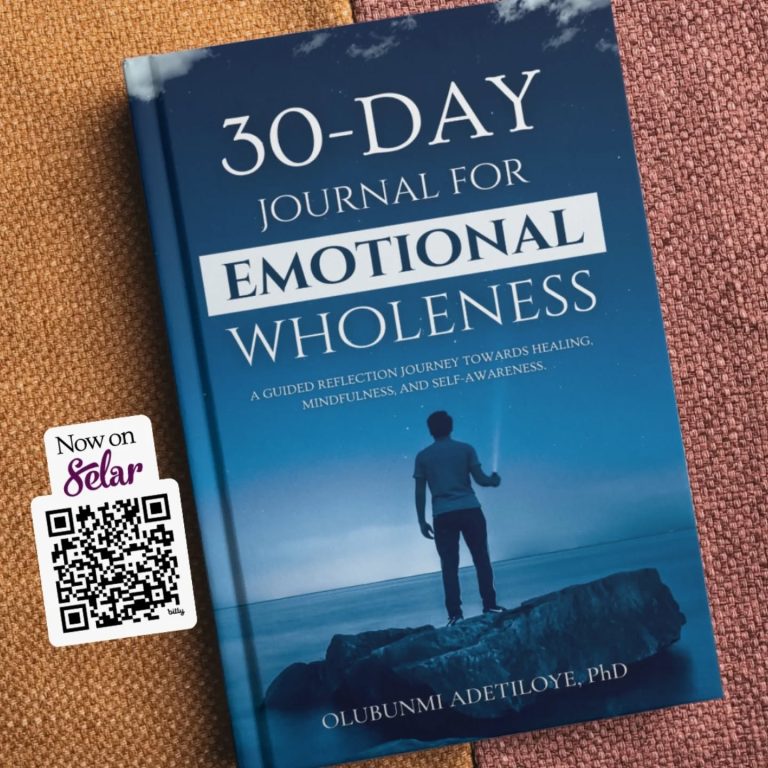 30 day Journal for emotional Wholeness