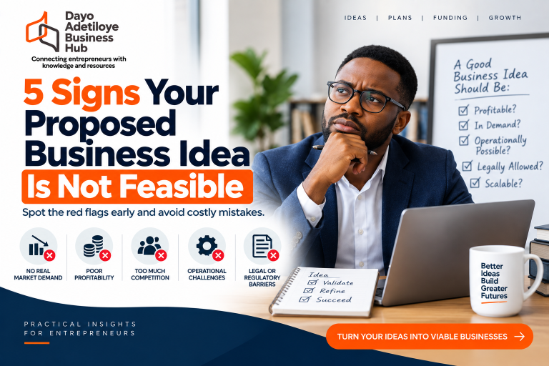 5 Signs Your Proposed Business Idea Is Not Feasible - And What to Do Next