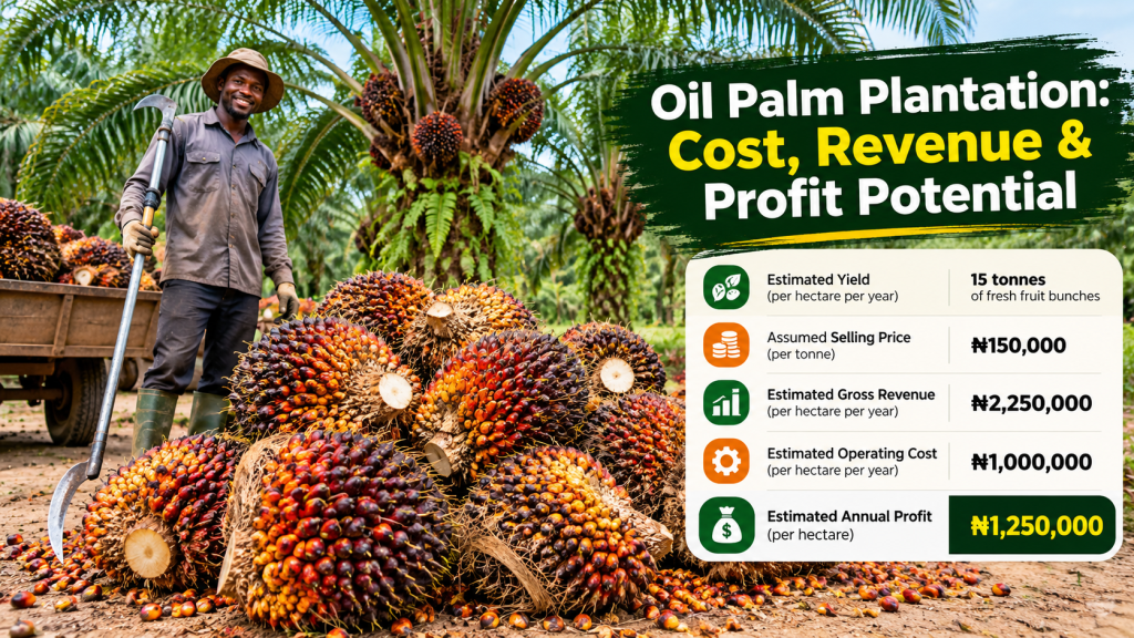 Is Oil Palm Plantation Profitable? Complete Cost & Profit Analysis in Nigeria (2026)