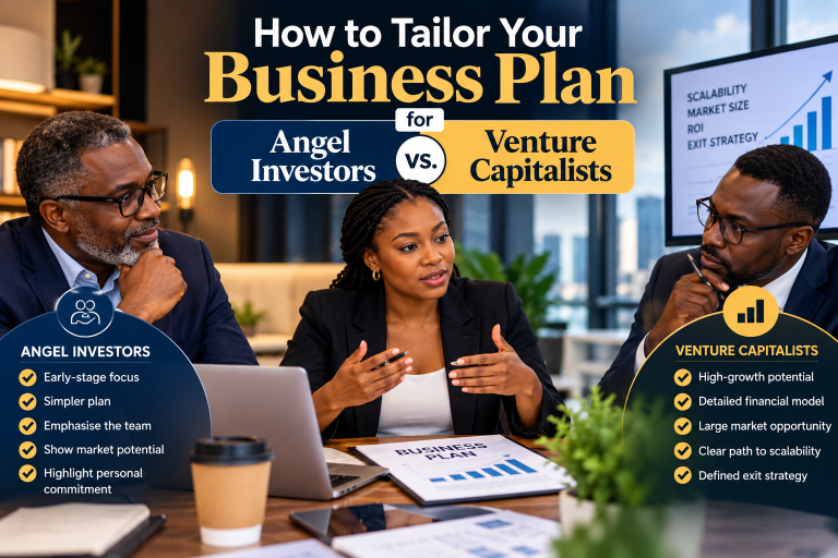 How to Tailor Your Business Plan for Angel Investors vs. Venture Capitalists